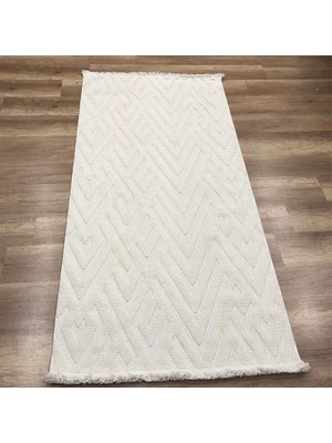 Hoom Rugs Mind 1118 Krem Modern Iskandinav Kaymaz Taban Halı