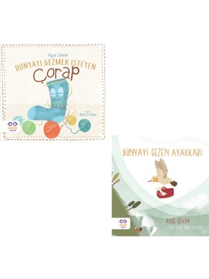 Dünyayı Gezmek Isteyen Çorap - Dünyayı Gezen Ayakkabı 2 Kitap Set