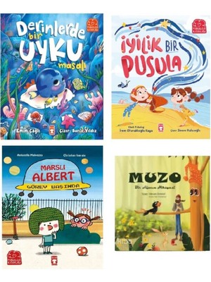 Set Derinlerde Bir Uyku - Iyilik Bir Pusula - Marslı Albert- ( Muzo Kitabı Hediye)