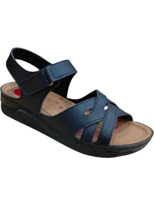 Kadın Dolgu Topuk Terlik Sandalet Rahat Hafif Şık Anne Sandaleti