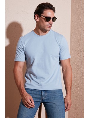 Buratti Pamuklu Regular Fit Bisiklet Yaka T Shirt Erkek T Shirt 59020204