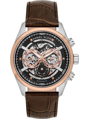 Daniel Klein DK.1.14016-5 Otomatik Mekanizma 3 Atm Suya Dayanıklı Kahverengi   Erkek Kol Saati