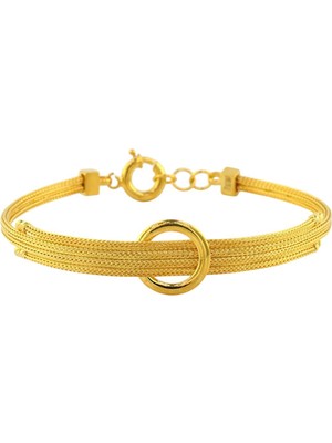 Altınkaynak 14 Ayar Altın Tasarım Bileklik  -  0187923