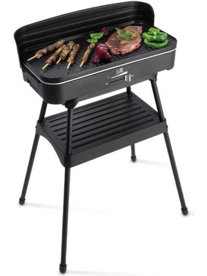 Çelik Ayaklı Siyah Elektrik Barbekü Izgara (2.200 W)
