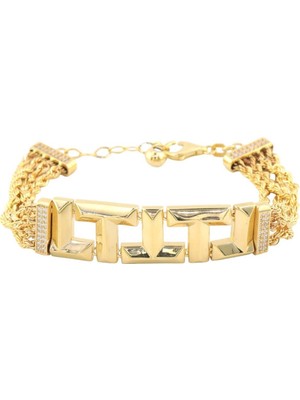 Altınkaynak 14 Ayar Altın Tasarım Bileklik  -  0180029