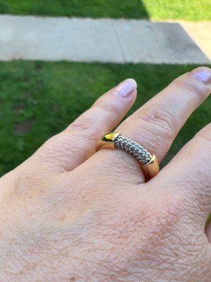 Özel Seri Çift Renkli Taşlı Yüzük