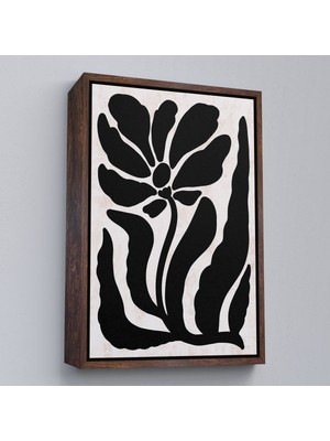 Kahverengi Çerçeveli Çocuk Odası Sevimli Yavru Fil Tablosu