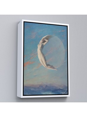 Beyaz Çerçeveli Fransız Ressam Albert Aublet’in “selene” Adlı Tablosu