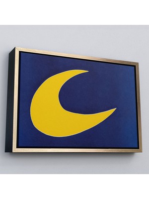 Altın Çerçeveli Joan Miro Güneşin Şarkısı Tablosu
