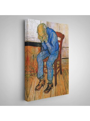 Acı Çeken Yaşlı Adam Sonsuzluğun Eşiğinde Tablosu - Vincent Van GOGH-7442