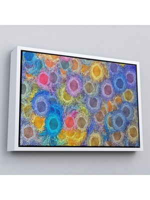 Çerçeveli Soyut Modern Sanat Dekoratif Kanvas Duvar TABLOSU-3595