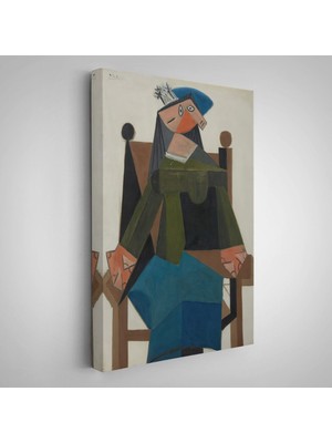 Pablo Picasso - Koltukta Oturan Soyut Kadın TABLOSU-7295
