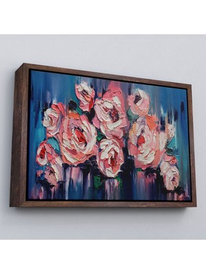 Çerçeveli Şakayık Çiçeği Tablosu, Kanvas Duvar TABLOSU-1198
