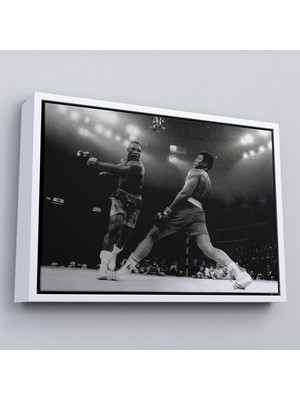 Çerçeveli Muhammed Ali-Joe Frazier Tablosu, Spor Salonu Motivasyon TABLOSU-5089