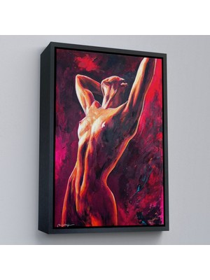 Çerçeveli Dans Eden Kadın Dekoratif Duvar TABLOSU-6399