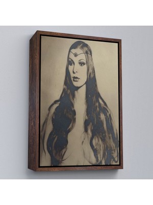 Çerçeveli William Mortensen Circe Bir Sihir Tanrıçasıdır Kanvas TABLO-5262