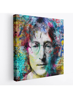 John Lennon Sokak Sanatı Kanvas Tablo Street ART-5890
