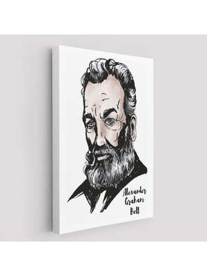 Alexander Graham Bell Dekoratif Kanvas TABLO-5916
