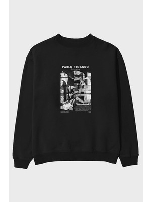 Pablo Picasso Guernica Ön Baskılı Oversize Sweatshirt Erkek Kadın Unisex