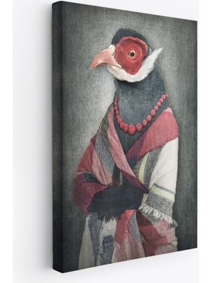Kuş Kafalı Insan Kanvas TABLO-4992