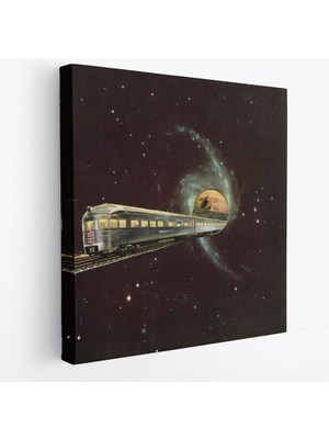 Uzayda Giden Tren Kanvas Tablo, Glaksi TRENI-5858