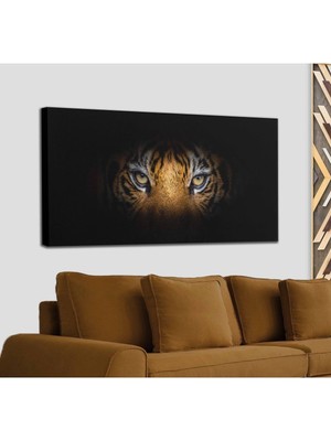 Kaplan Gözleri Dekoratif Kanvas Tablo 1161