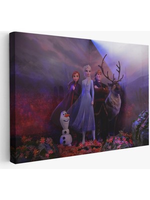 Disney Animation Frozen 2 Karakterleri Dekoratif TABLO-3685