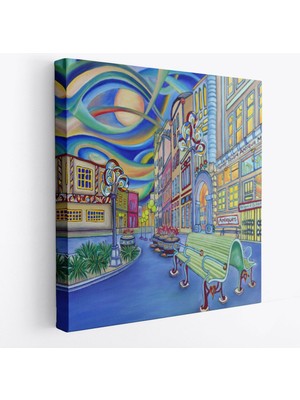 Seattle Şehir Merkezi öncü Meydanı Kanvas TABLO-5899