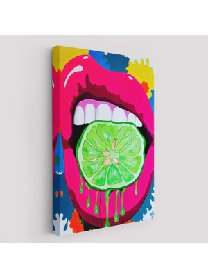 Pop Art, Sokak Sanatı Renkli Dekoratif Duvar TABLOSU-6127
