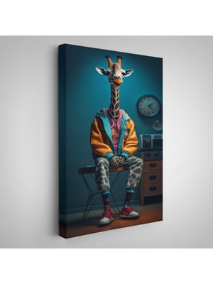 Sevimli Zürafa TABLOSU-7802