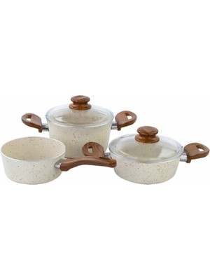 Togo Tencere Seti Lux Baby 3 Lü (18-18-16 Cm)