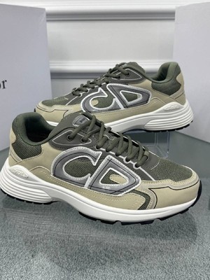 Logo Detaylı Yeşil Bej Erkek Sneaker