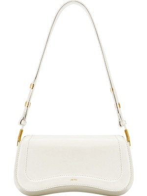 Jw Peı Beyaz Joy Vegan Deri Omuz Çantası