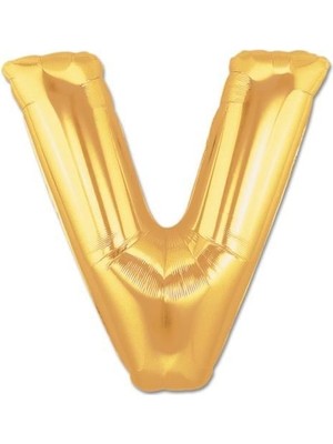 Altın Sarısı Folyo Harf Balon 1 Metre