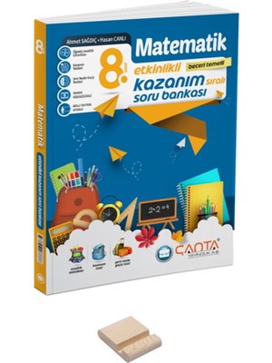 Çanta Yayınları Lgs 8. Sınıf Etkinlikli Kazanım Matematik Soru Bankası ve Telefon Tutucu