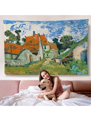 Vincent Willem Van Gogh - Auvers-Sur-Oise'daki Sokak Duvar ÖRTÜSÜ-7159