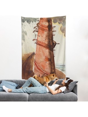 Salvador Dali - Kule Duvar ÖRTÜSÜ-7394