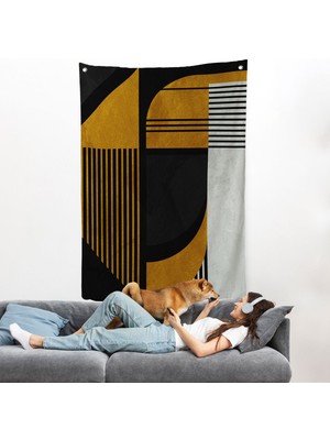 Geometrik Soyut Duvar ÖRTÜSÜ-7871