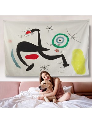 Joan Miro - Tosca Şarkısını Söyleyen Geyik Duvar ÖRTÜSÜ-7089