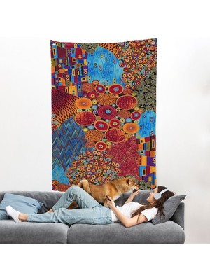Gustav Klimt - Çiçek Bahçesi Duvar ÖRTÜSÜ-7318