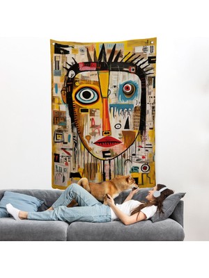 Sürreal Insan Yüzü Duvar ÖRTÜSÜ-8001