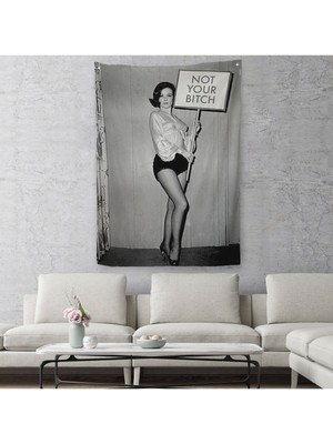 Kadın Hakları Feminist Vintage Kadın Duvar Örtüsü - HALISI-5235