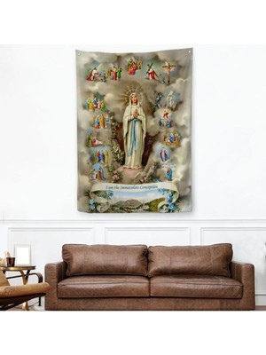 Hristiyan Doğum Duvar Örtüsü - HALISI-6125