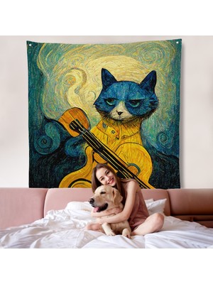 Kedi Doku Duvar ÖRTÜSÜ-8357