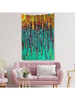 Renkli Sarmaşık Duvar Örtüsü - HALISI-6101