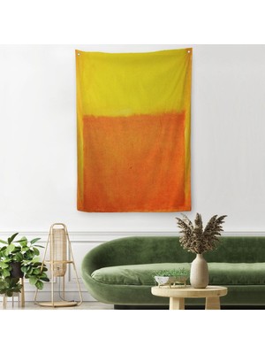 Mark Rothko Turuncu Sarı Eseri Duvar Örtüsü - HALISI-5107