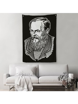 Fyodor Mihayloviç Dostoyevski Dekoratif Duvar Örtüsü - HALISI-5913