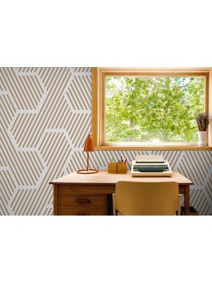 Db Pastel Renkli Geometrik Desenli Duvar KAĞIDI-5790