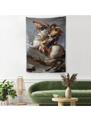 Bonaparte Franchissant Le Grand-Saint-Bernard Duvar Örtüsü - HALISI-6296