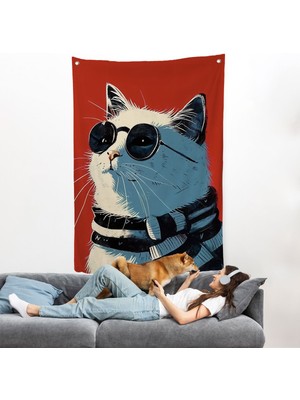 Cool Kedi Duvar ÖRTÜSÜ-7643